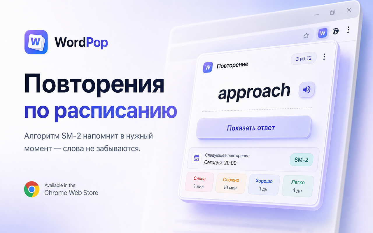 Повторения по алгоритму SM-2